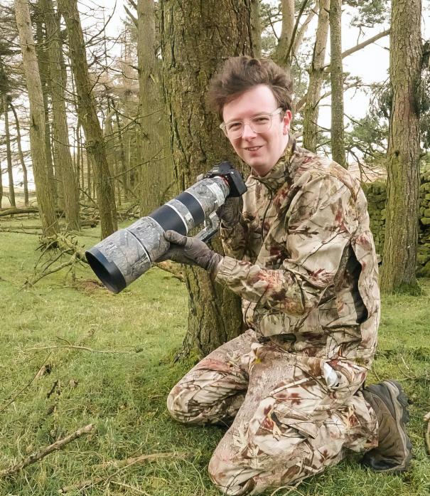 LIFE THROUGH A LENS: Above, Cameron Sharp, who set up Teesdale Wildlife Sightings.
