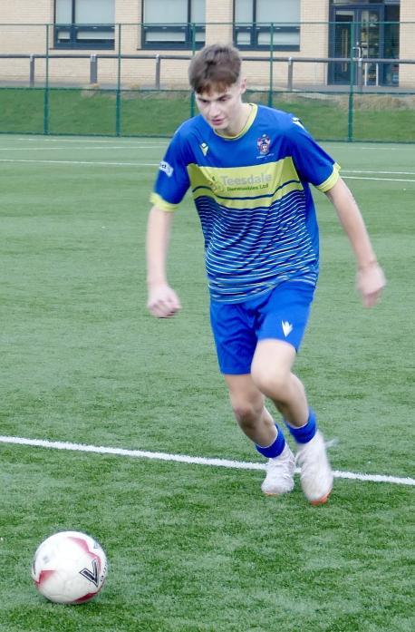 ACTION MAN: Barney’s Harrison Saunders scored two goals TM pic