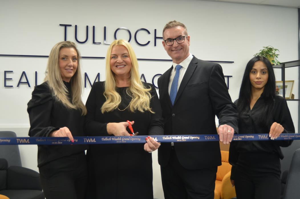 PERFECT MOVE: Samantha Tulloch, second left, with practice manager Christie Turnbull, director Carl Tulloch and financial advisor Ailish Wright