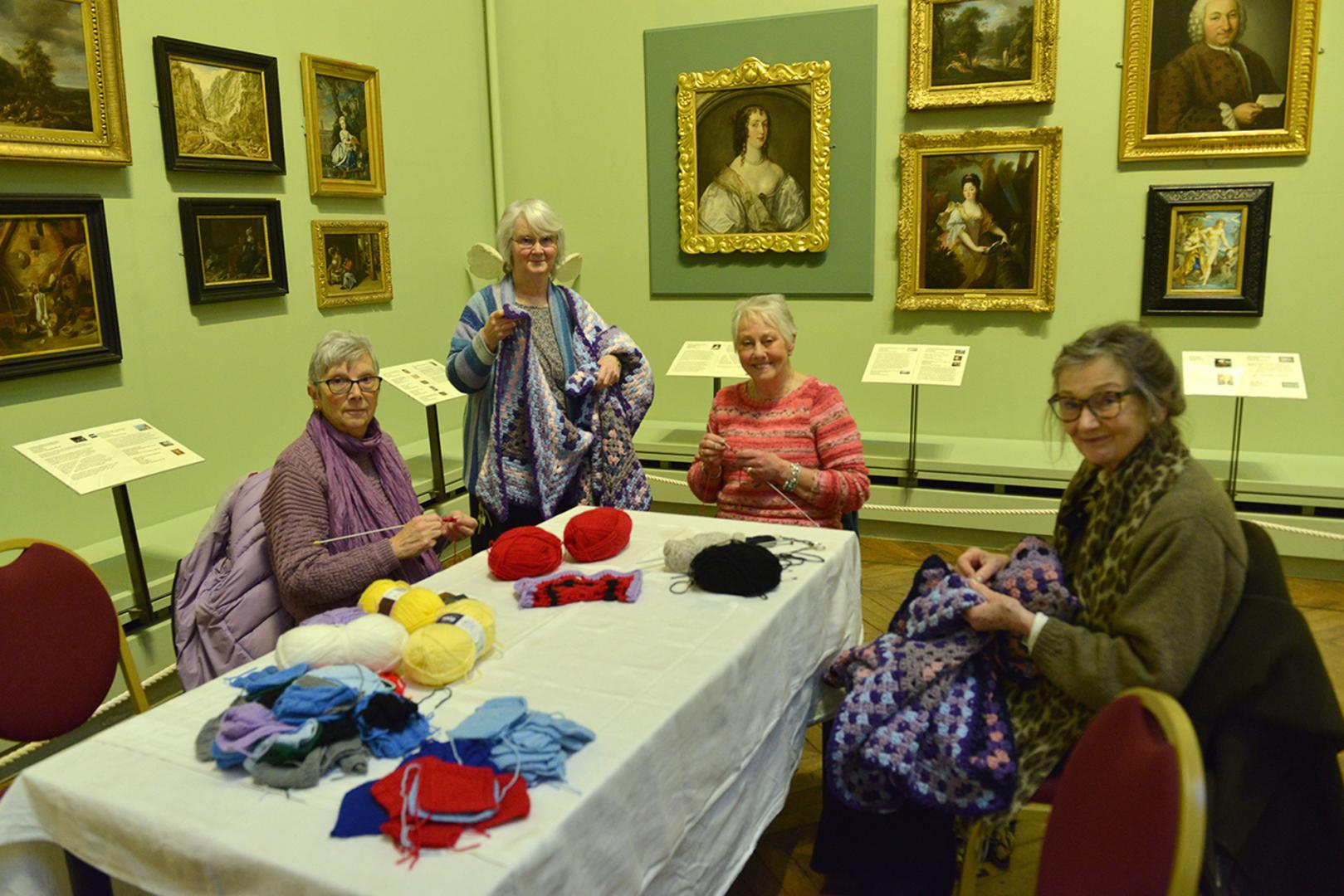 Knitting group squares up for services charities News Teesdale Mercury