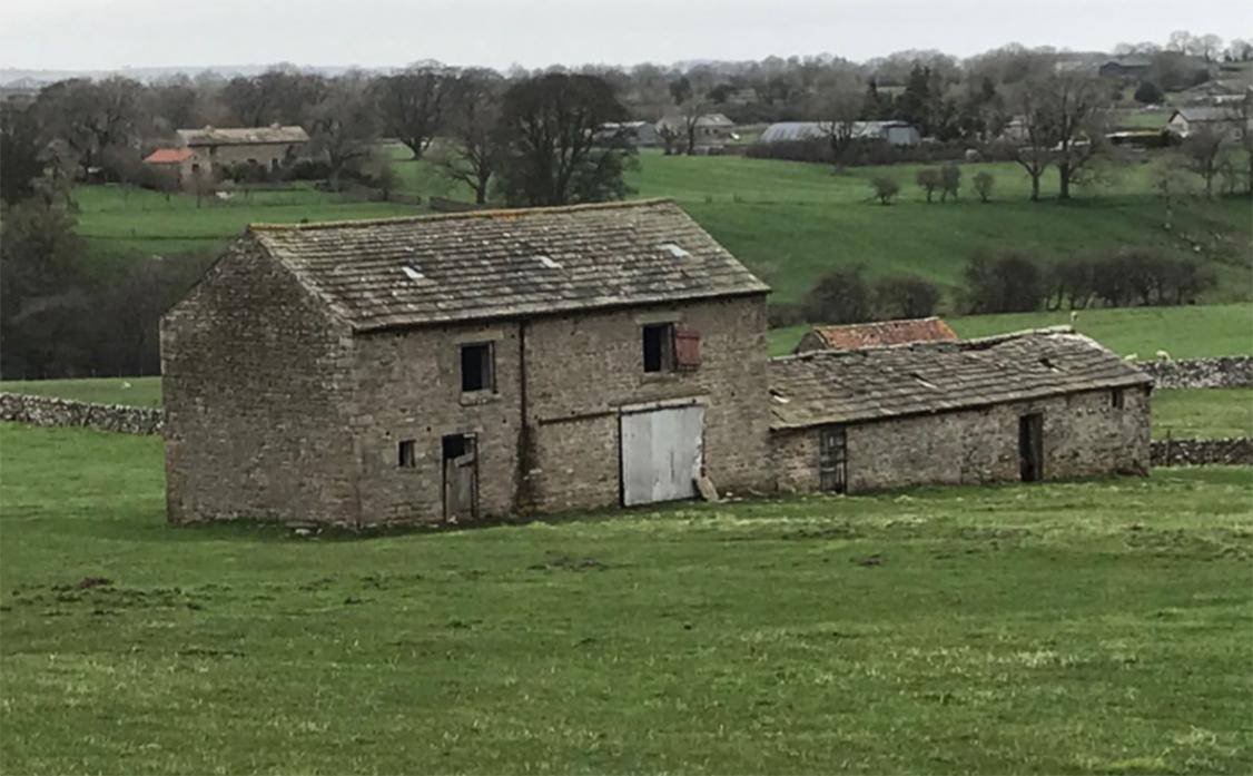 ISOLATED: The disused field barn at Howlugill Farm