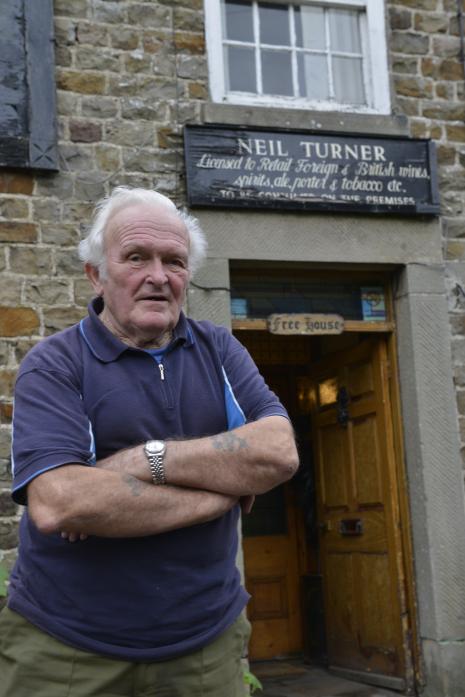 CALLING TIME: Neil Turner has been associated with the Milbank Arms, in Barningham, for 78 years