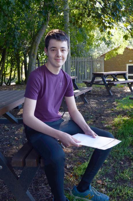 TOP CLASS EFFORT: Ben Goundry swept the board at Staindrop Academy, achieving grade 9s in all subjects