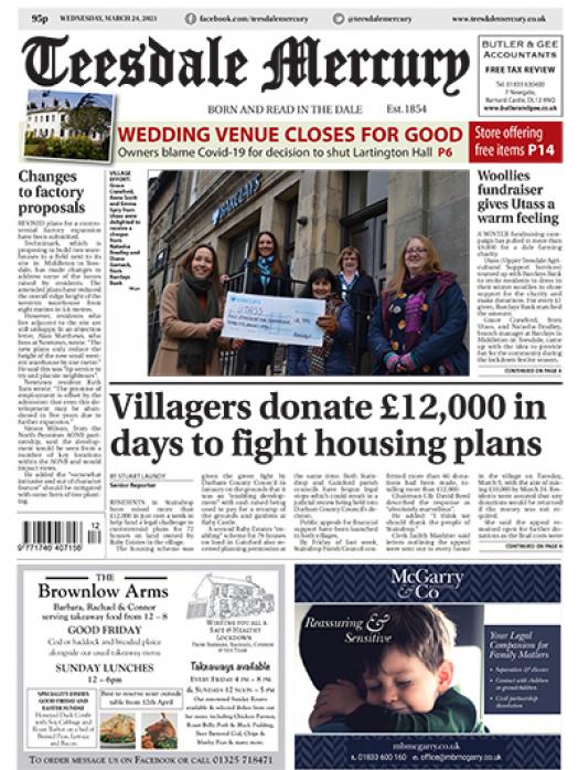 This week's Teesdale Mercury is out today