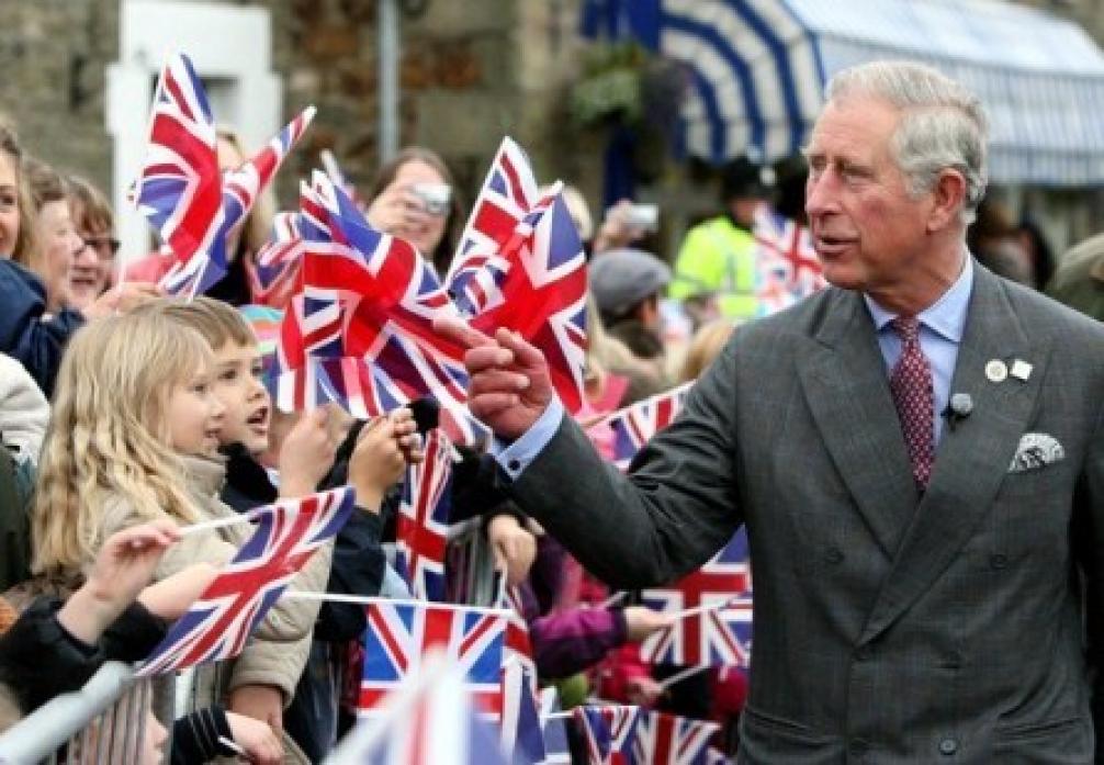 VIP VISITOR: Prince Charles on his last visit to Teesdale in 2012 when he was greeted by the crowds in Middleton-in-Teesdale’s high street