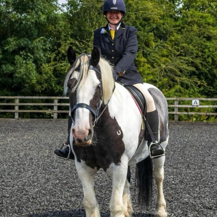 FUNDRAISING EFFORT: Disabled rider Morgan Thornton is hoping to attended a special dressage event