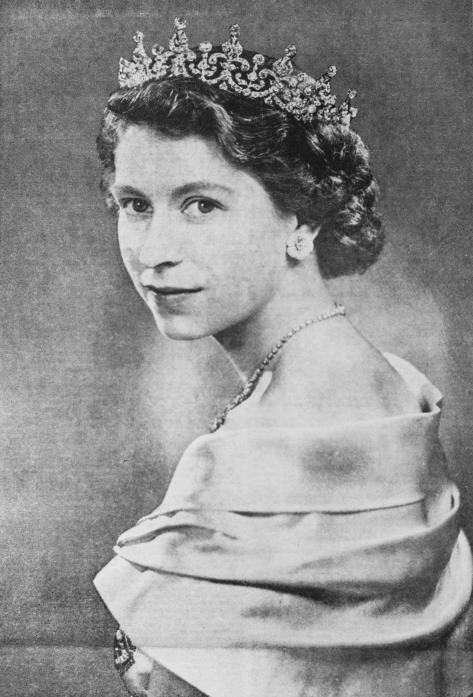 A portrait of Queen Elizabeth II from the Teesdale Mercury in 1952