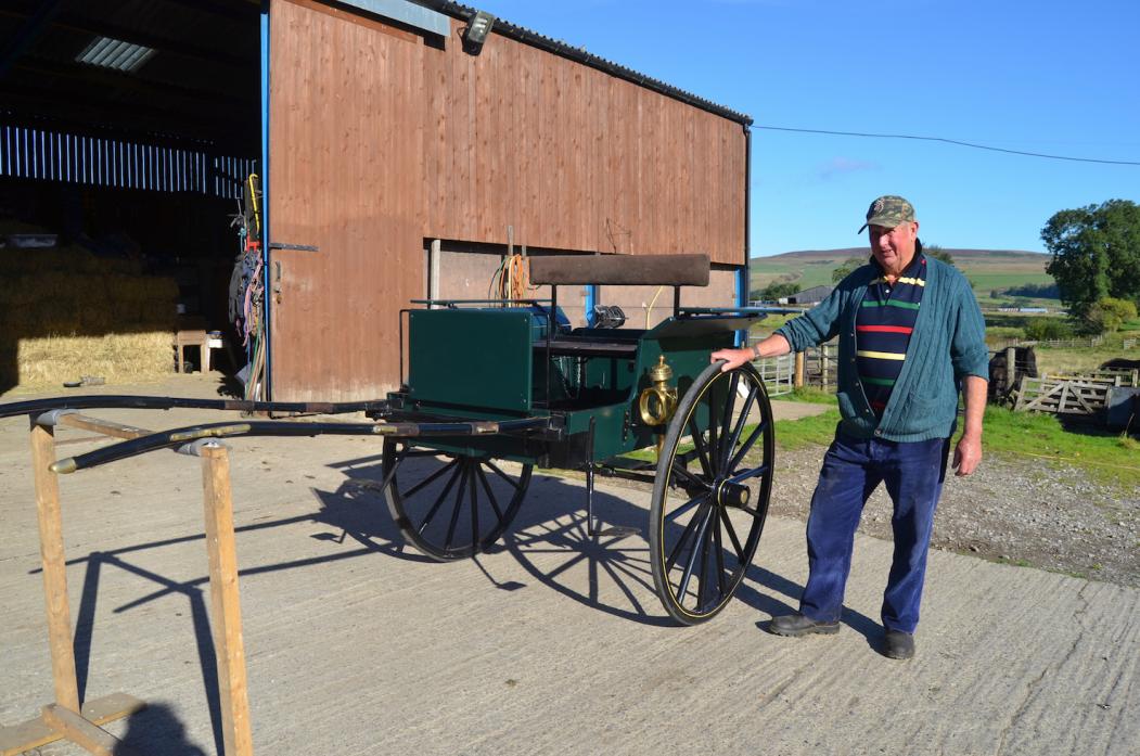 GOOD AS NEW: Richie Longstaff passionate about his Dales ponies carried out a labour of love during lockdown restoring a 120-year-old cart