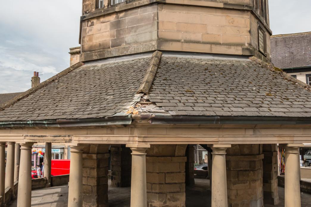 HIT AGAIN: Recent damage to the Market Cross was caused by a long vehicle