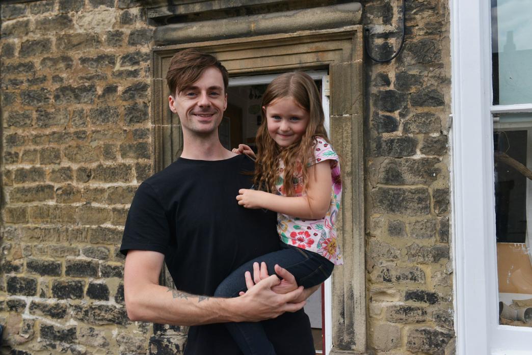 SAD DAY FOR STAINDROP: Tom Sowerby collected his four-year-old daughter Romy from Castle Kindergarten for last time last week TM pic