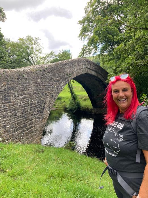 ALL SMILES: Teaching assistant Tracey Tallentire raises more than £1,700 for St Mary’s RC School through four-day sponsored walk