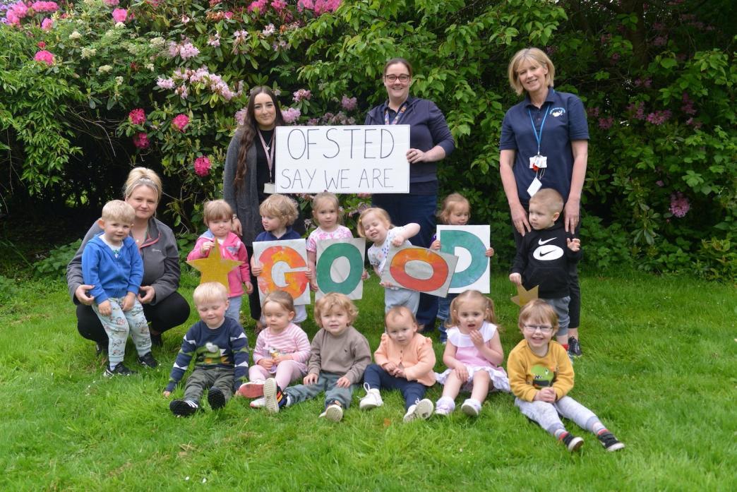 Staff and children from Dawn To Dusk nursery