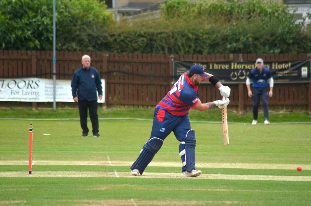 TOP SCORER: Richard Borrowdale in action at the weekend                 TM pic