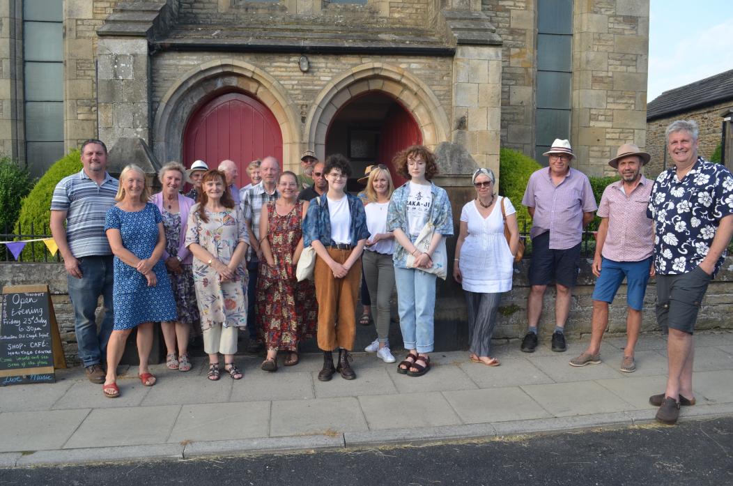 WELCOME: Volunteers involved with the chapel project hosted an open evening in 2021