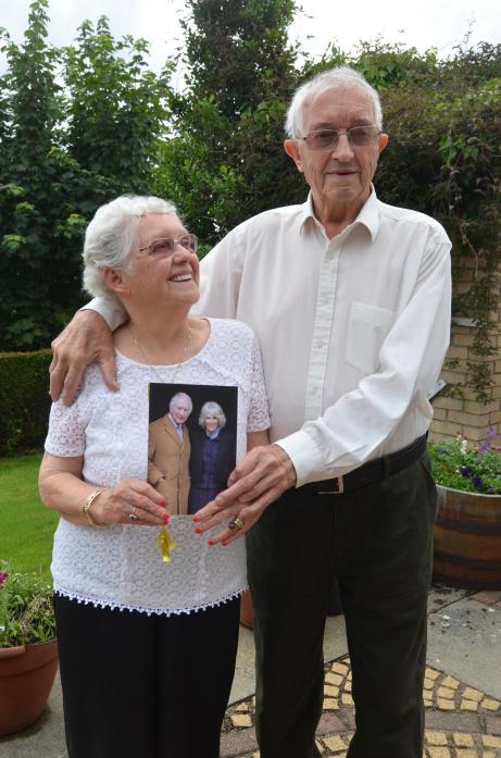 PLATINUM PAIR: Betty and Bob Woodman celebrated their 70th wedding anniversary last week with a family party                                                     TM pic