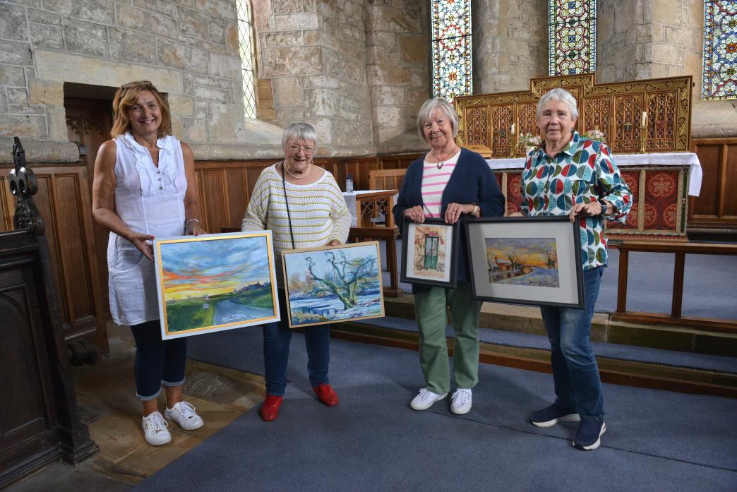 IN THE FRAME: Mary Nesbitt, Christine Ruhstorfer, Anne Neve-Smith and Joyce Wilson are looking forward to Winston’s first art and photography exhibition