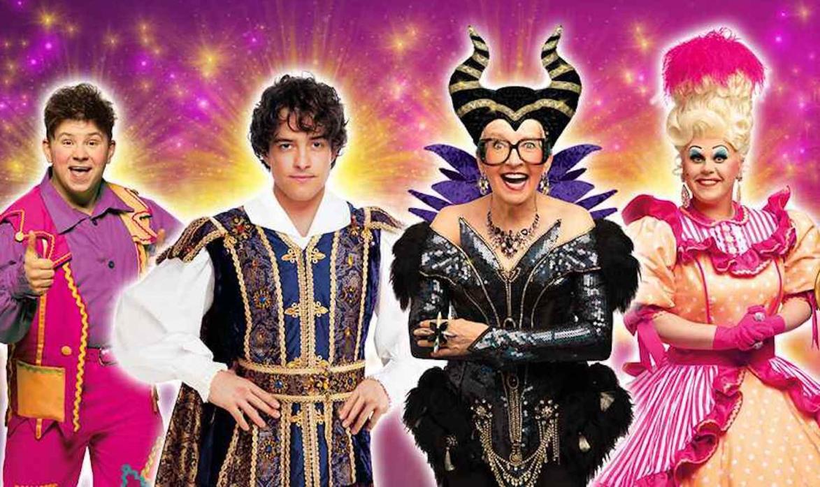 IT’S PANTO TIME... OH YES IT IS: Josh Benson, Lee Mead, Su Pollard and Jamie Jones, the stars of Sleeping Beauty, this year’s panto at Darlington Hippodrome