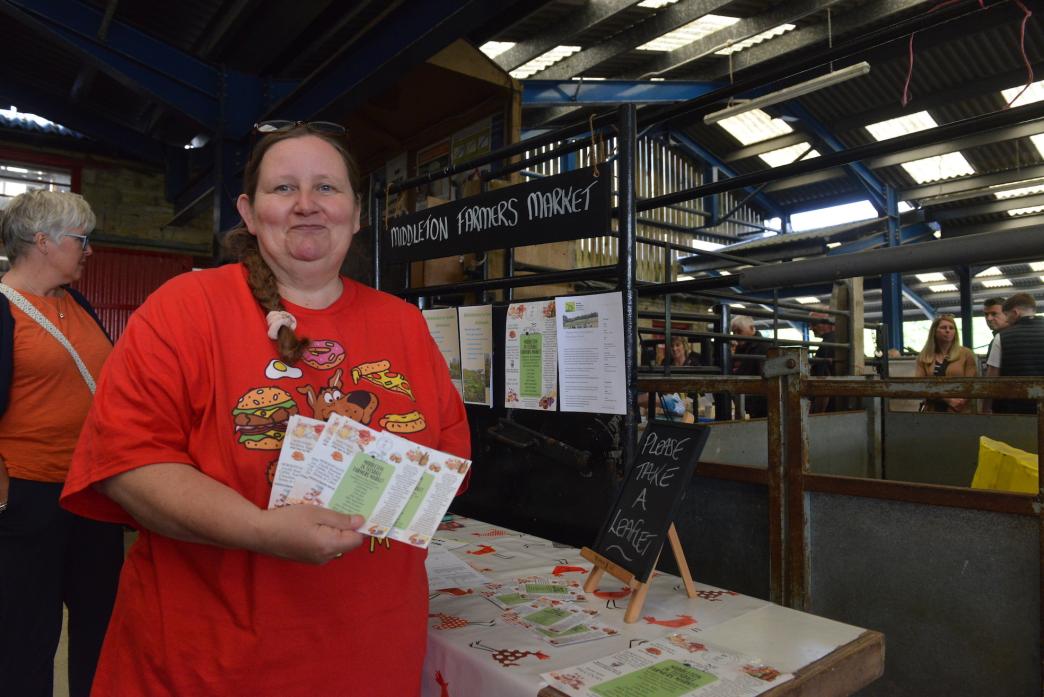 HARD WORK, BUT WORTH IT: Middleton-in-Teesdale Farmers’ Market organiser Naomi Katze			    TM pic