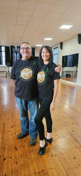 he pair will put their best foot forward in a fundraising dance challenge