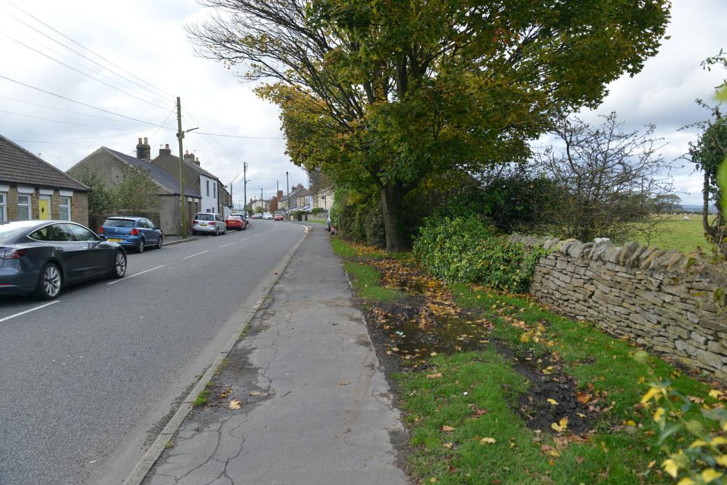 NO-GO: Residents in Toft Hill have been told parking on grass verges next to the busy A68 is not allowed due to the damage being caused TM pic