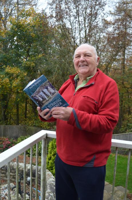 BATTING BACK: Cricket writer Stephen Brenkley with his book, A Striking Summer, about the 1926 general strike through the lens of the Ashes series  TM pic