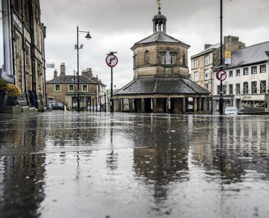 Barnard Castle's historic town centre