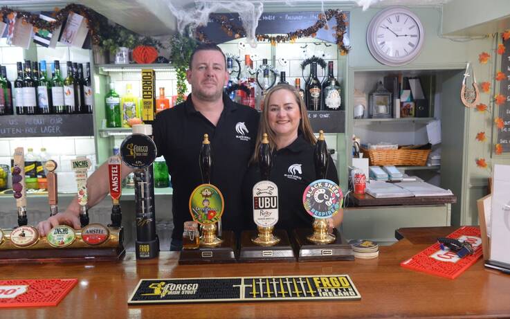 Couple raise a glass to new life in Ingleton... and its pub