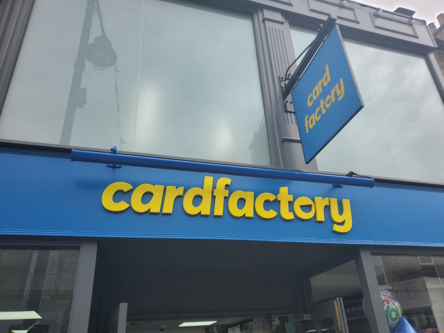 Row over Card Factory’s sign in Barnard Castle