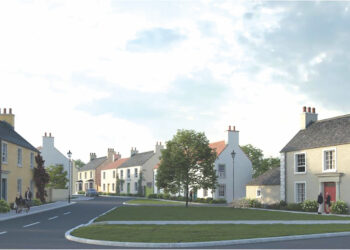 An artist’s impression of how the new Gainford homes will look