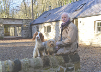 UP FOR GRABS: Lartington Estate manager Paul Woods at the converted former joinery and blacksmith’s building, which is being offered as living quarters for the successful candidate in the Next Generation Farmer Scheme TM pic