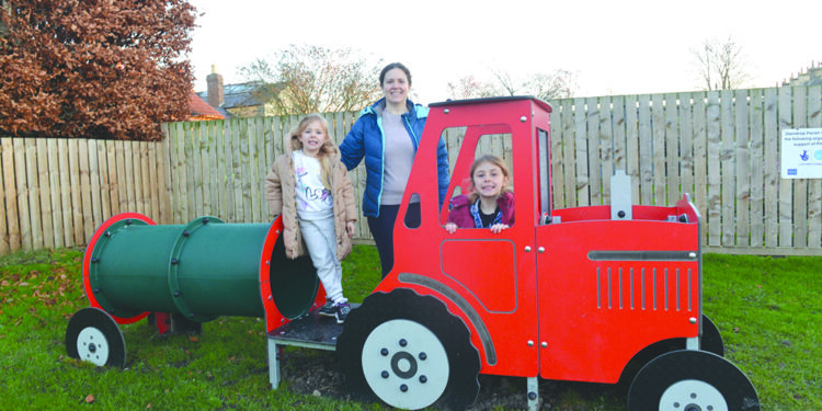Staindrop kids really dig their new play park tractor