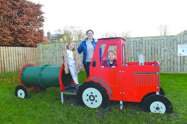 Staindrop kids really dig their new play park tractor