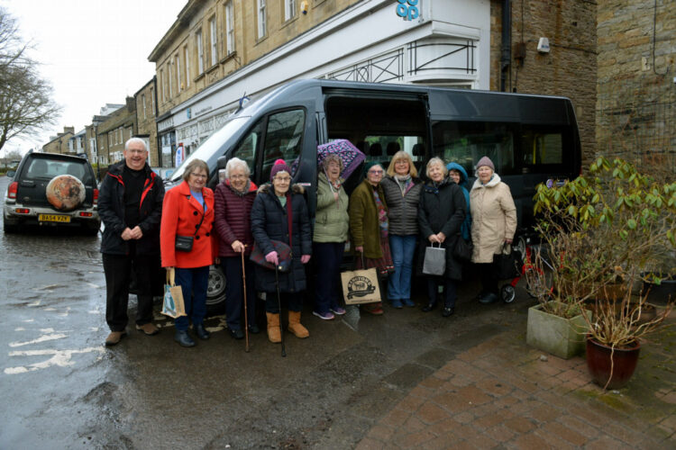 SHOPPING DAY: Volunteer driver Alan Thompson prepares to take a group on a shopping trip