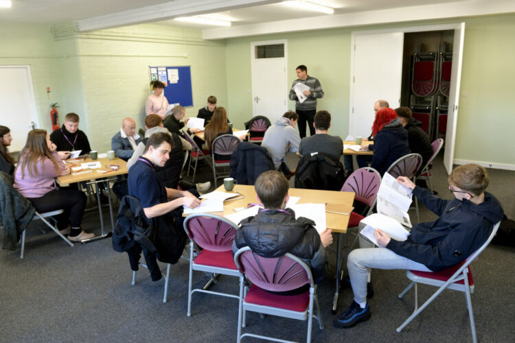 BRIEFING: Students heard from Bryan Harris, Durham County Council conservation officer
