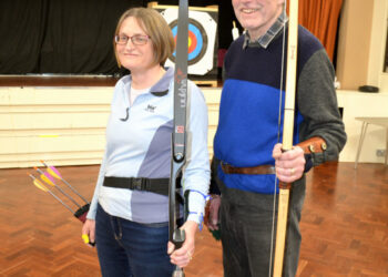 TAKING AIM: Teesdale Archery Club secretary Samantha Jack and chairman David Stacey are appealing for help to find a new outdoor venue