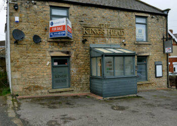 HOUSE PLAN: The former King’s Head, in Cockfield, where there surfaced area in front is classed as village green