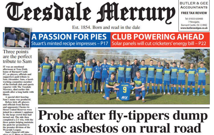 This week's front page