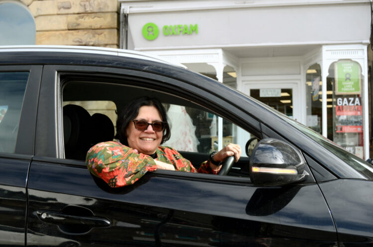 DRIVING AHEAD: Oxfam shop manager Naila Laundy is on the hunt for volunteer drivers to help ferry donations between different locations￼