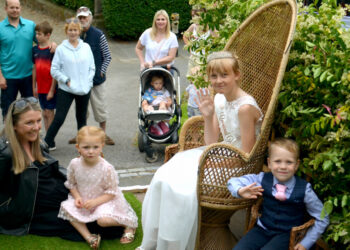 CARNIVAL FUN: MIddleton-in-Teesdale Carnival Queen Katie Toward with attendants William Crawford and Ava Bell in the parade at last year’s carnival parade. This year’s carnival queen will be unveiled next week