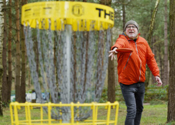 GET ACTIVE: No balls or clubs needed – frisbee -style discs are tossed at specially adapted basket ‘hole’s. A nine hole course has opened in Hamsterley Forest Pics: Forestry England