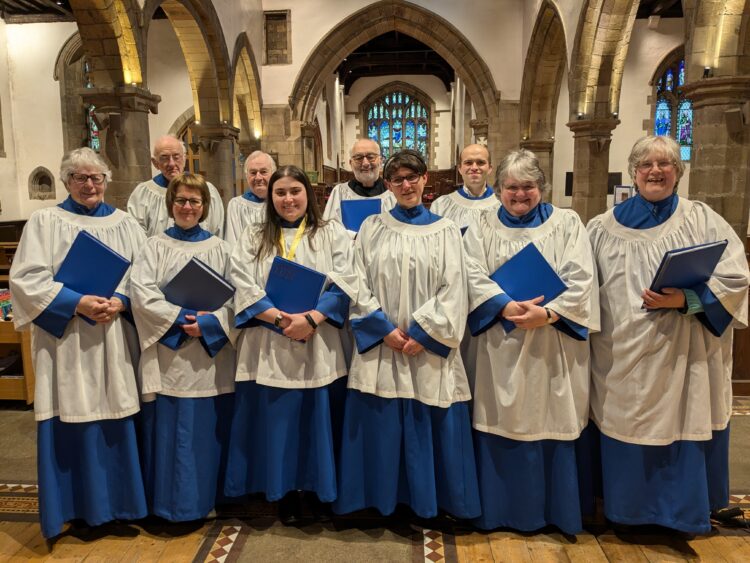 SHARING ANTHEMS: The choir at St Mary’s Parish Church, Barnard Castle