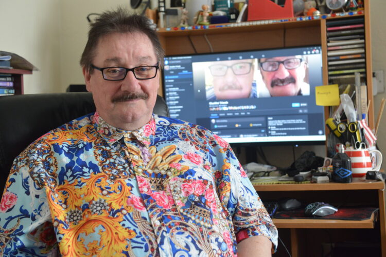 LOOKALIKE: John Simpson has retired from driving buses to be a ‘professional Paul Chuckle ‘