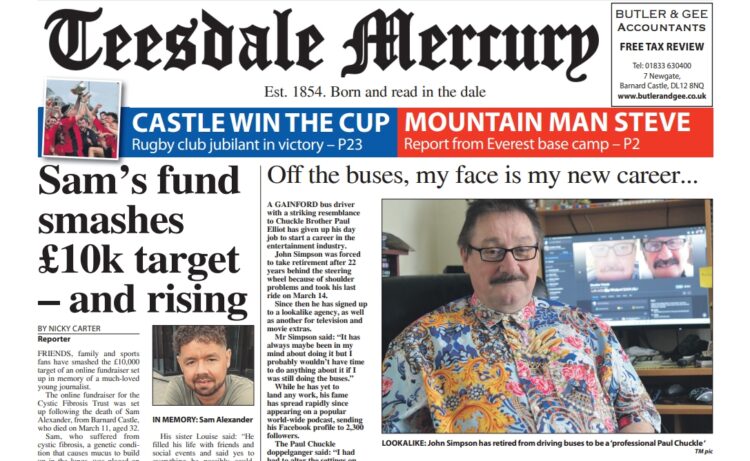 This week's front page