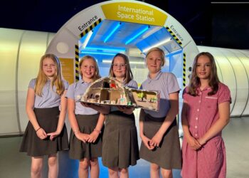 St Mary’s School pupils over the moon