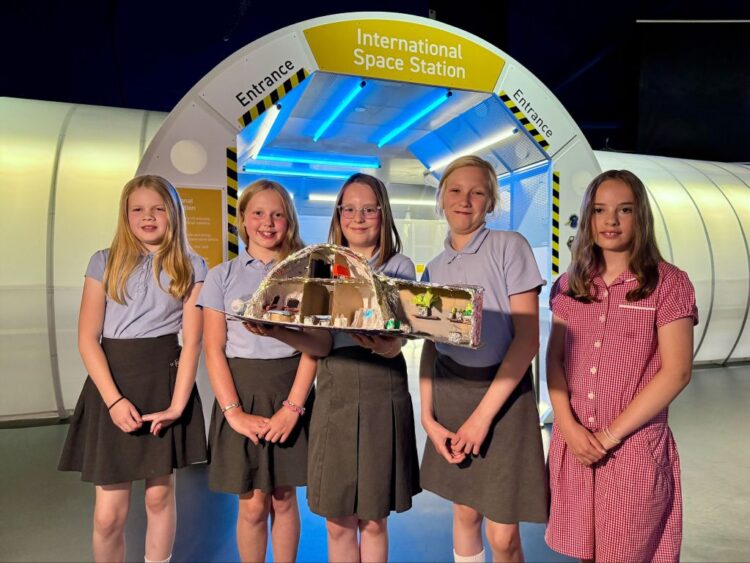 St Mary’s School pupils over the moon