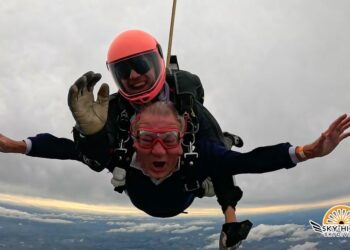 Barnard Castle town crier’s daring dive for charity