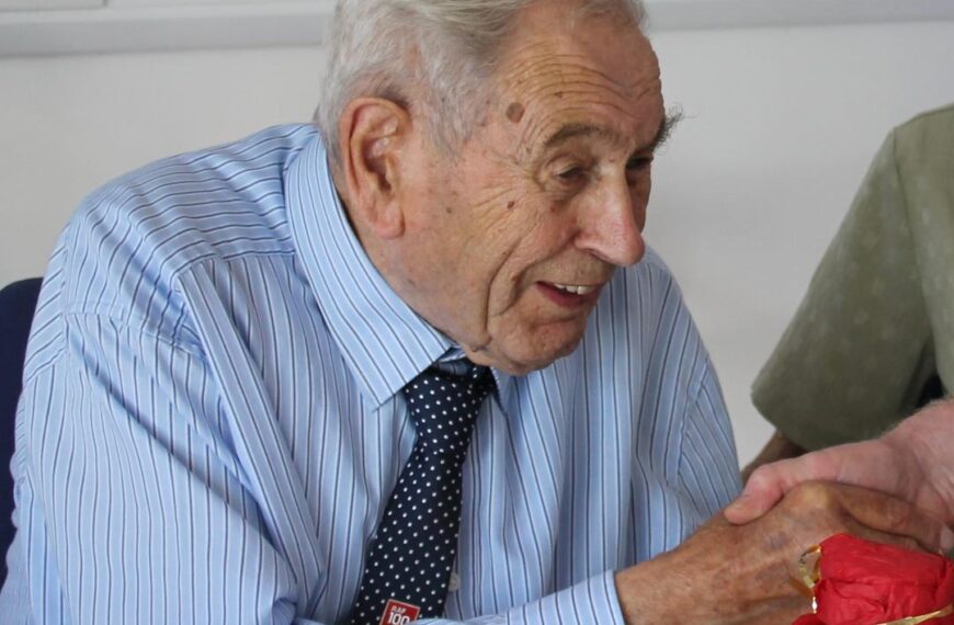 Ex-RAF mechanic celebrates 100th birthday