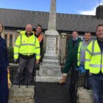 Sprucing up Butterknowle cenotaph ahead of November’s…