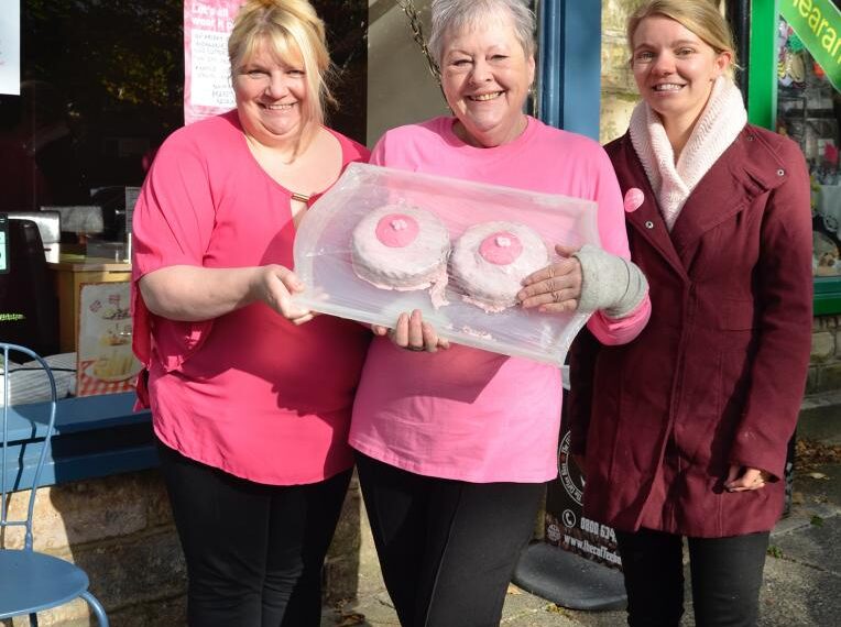 Barbara’s “booby cakes” help raise awareness and funds for breast cancer with event at Andalucia Cafe, Barnard Castle