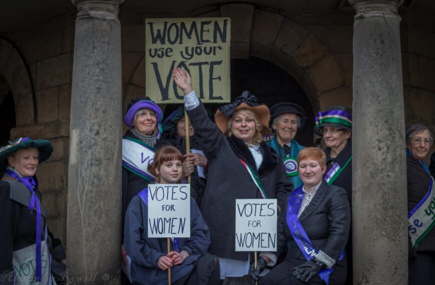 Suffragettes’ promote the importance of&hellip;